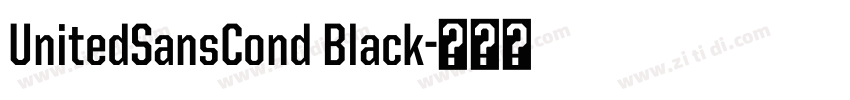 UnitedSansCond Black字体转换